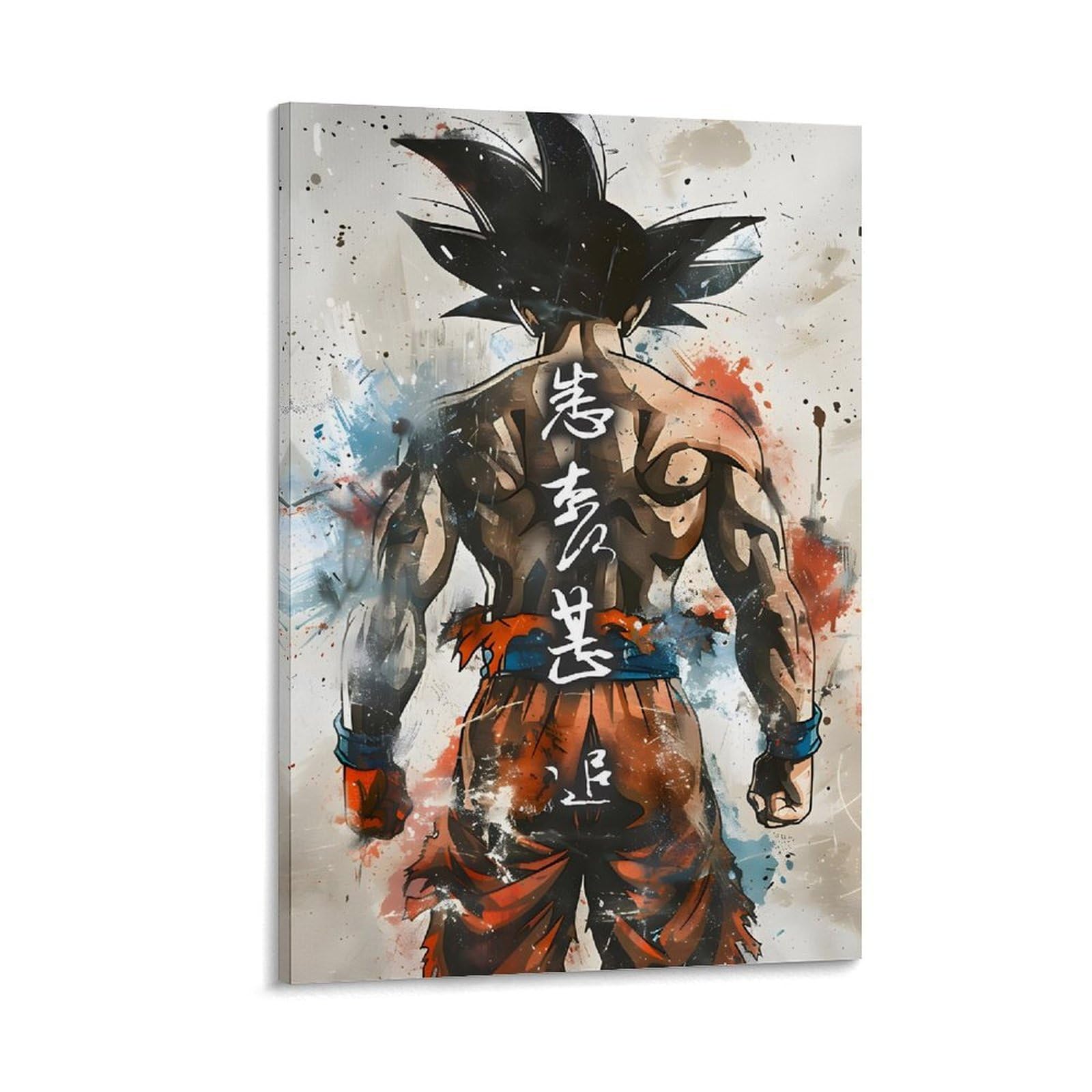 Pokkmnjb Frame-Style Anime Poster Goku Posters Aesthetic Canvas Wall Art Print Home Decor For Bedroom Living Room16x24inch(40X60cm)