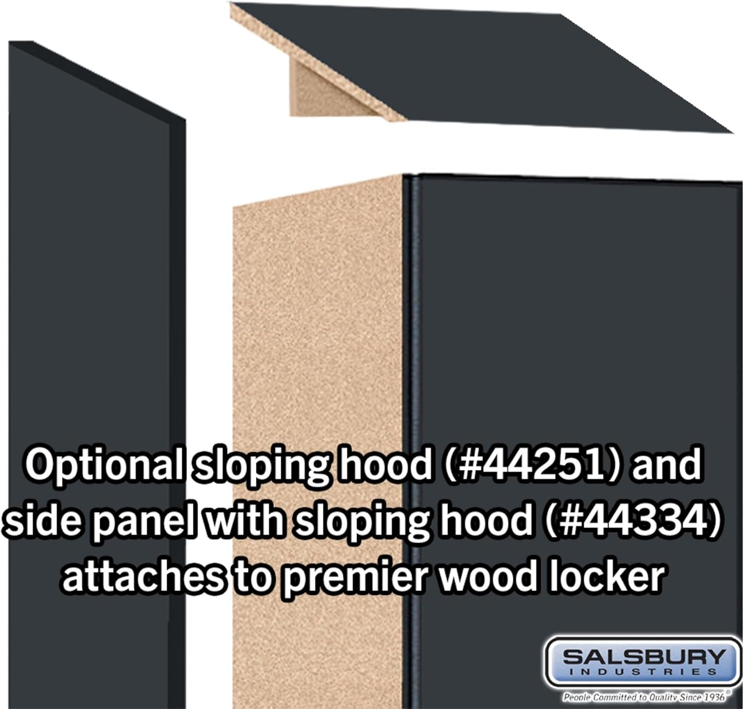 Salsbury Industries 15" Wide Wood Locker - Double Tier - 1 Wide - 6 Feet High - 18" Deep - Carbon Mesh - Hasp