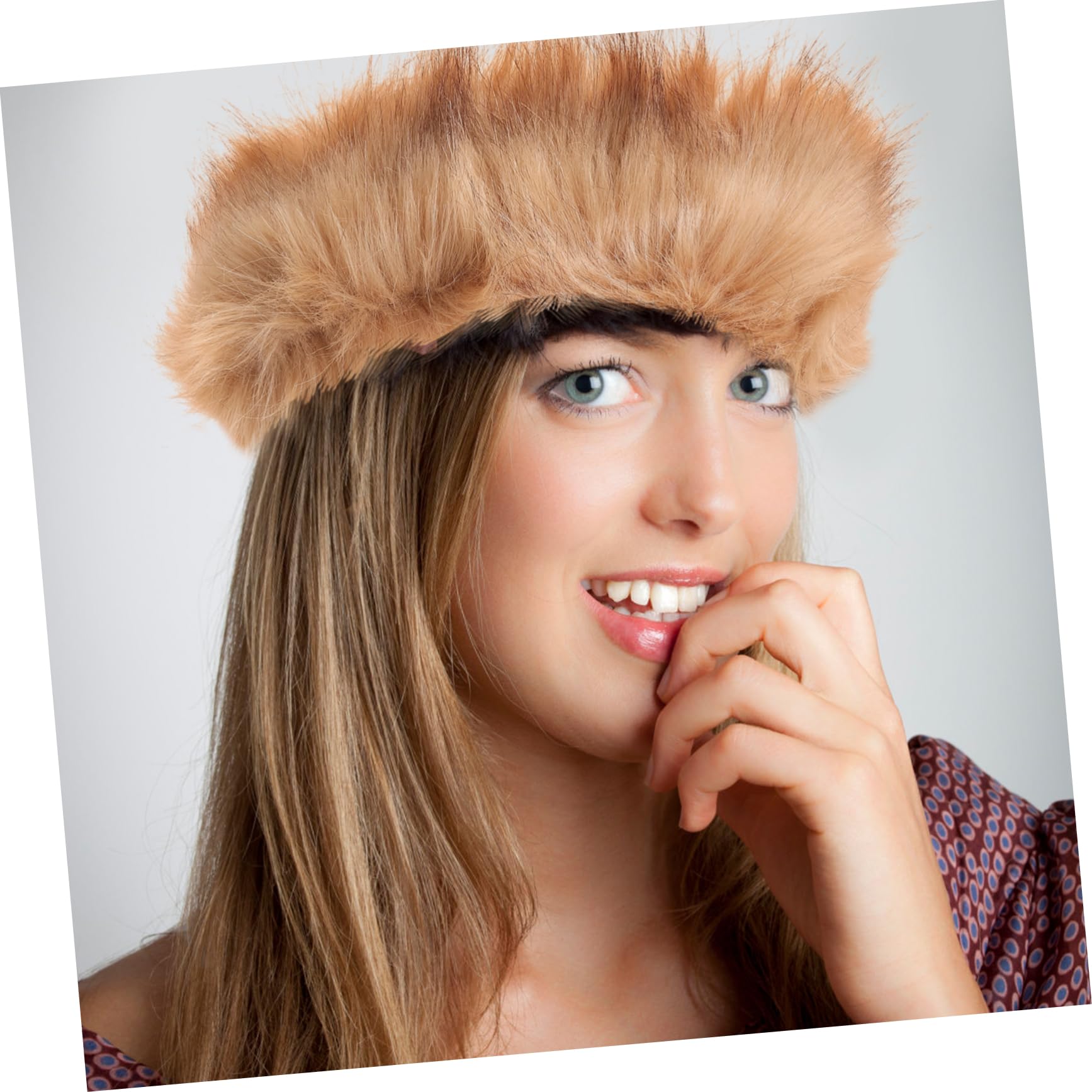SOIMISS 5pièces Bandeau Fausse Pour Femmes Cache-oreilles Chaud Et Élégant Accessoire De Mode Hiver