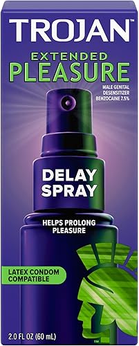Trojan Spray de retraso de placer extendido para hombres, 2.0 onzas líquidas