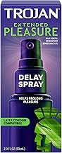 Trojan Extended Pleasure Delay Spray for Men, 2.0 fl oz.