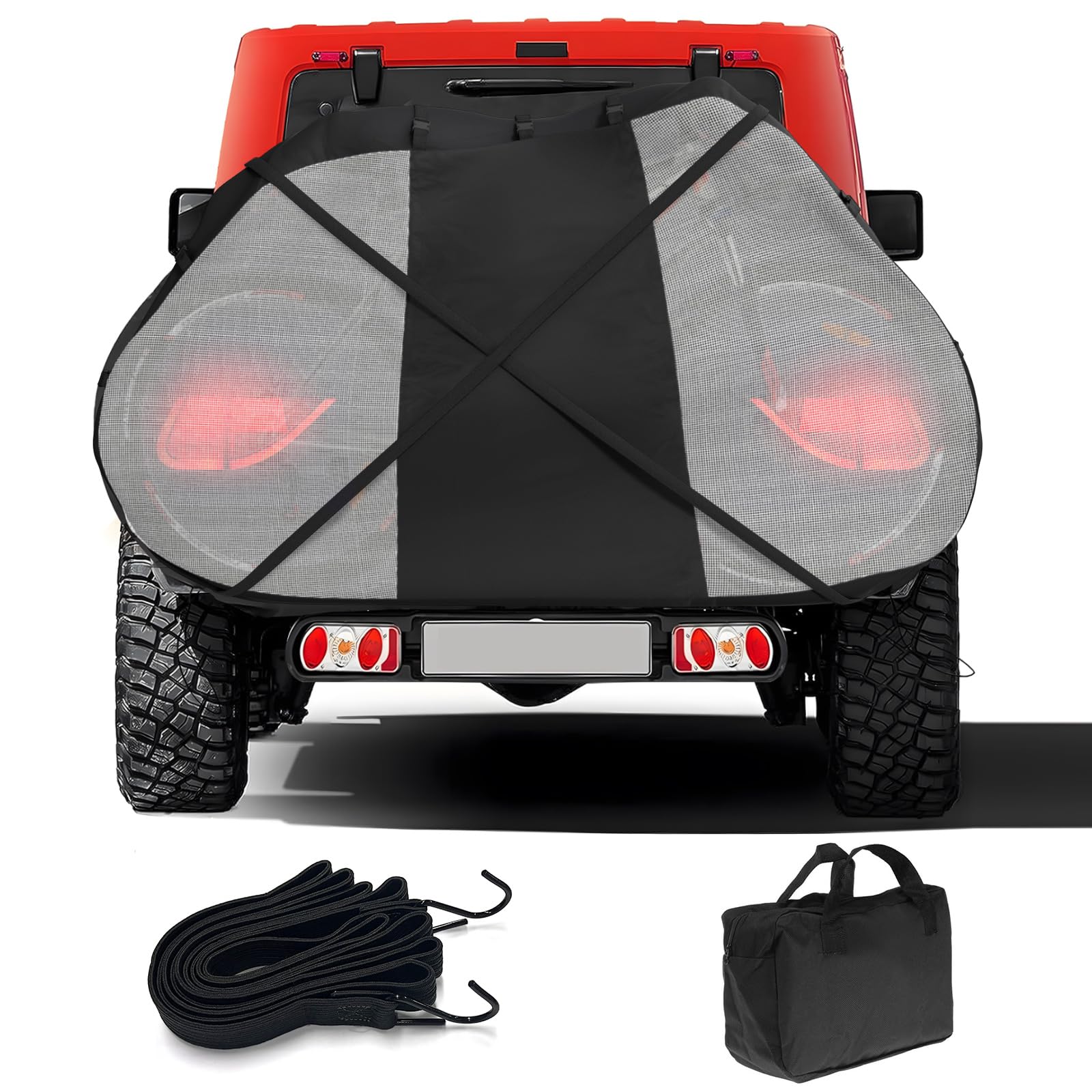 Wasserdichte Draußen-Fahrradaufbewahrung,Fahrradabdeckung für Transport von 2 Fahrrädern,heavy duty PU Beschichtung Fahrrad und E-Bike Transportschutz-204*92*127CM
