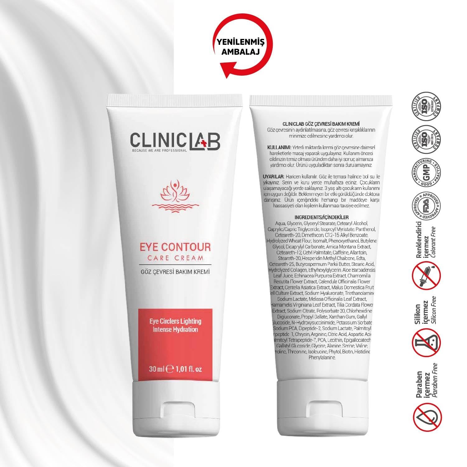 ClinicLab Göz Çevresi için Yaşlanma Karşıtı Göz Kremi 30 ml