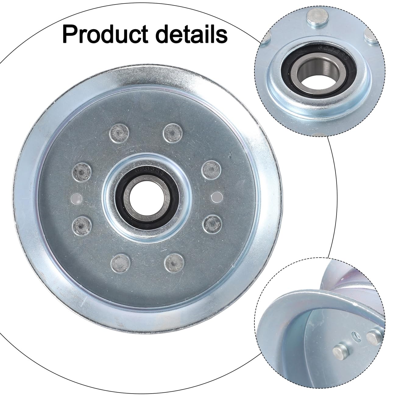 GY22082 Puleggia folle piatta compatibile per John Deere GY20629 - Compatibile con John Dee re GY20067 AUC17621 GY20110, MTD 756-05034A, compatibile con John Dee re D140 L110 L120 L130 LA1055