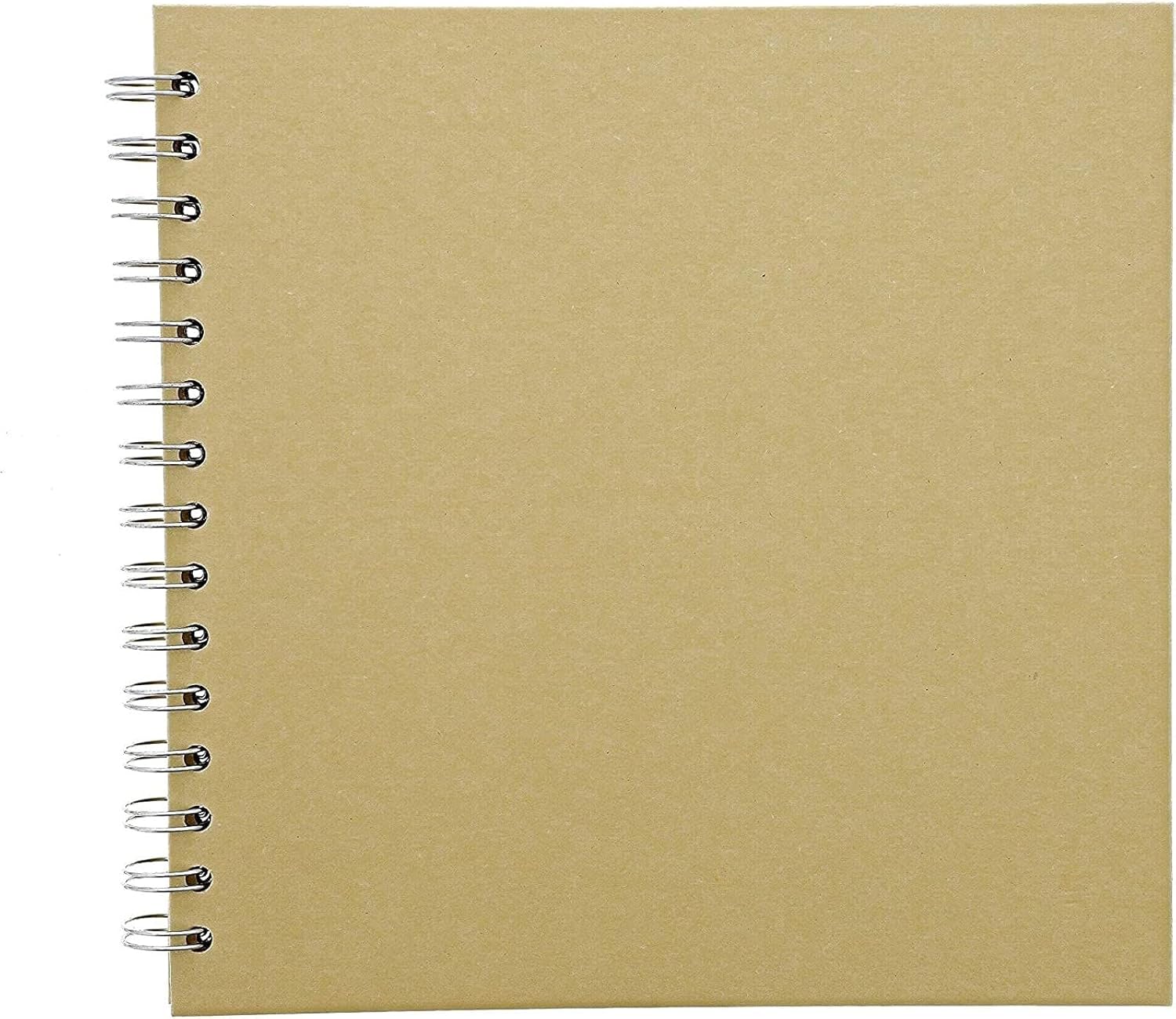 Paper Junkie Kraft Scrapbook Hardcover Blank Scrapbook, 40 Sheets, 8