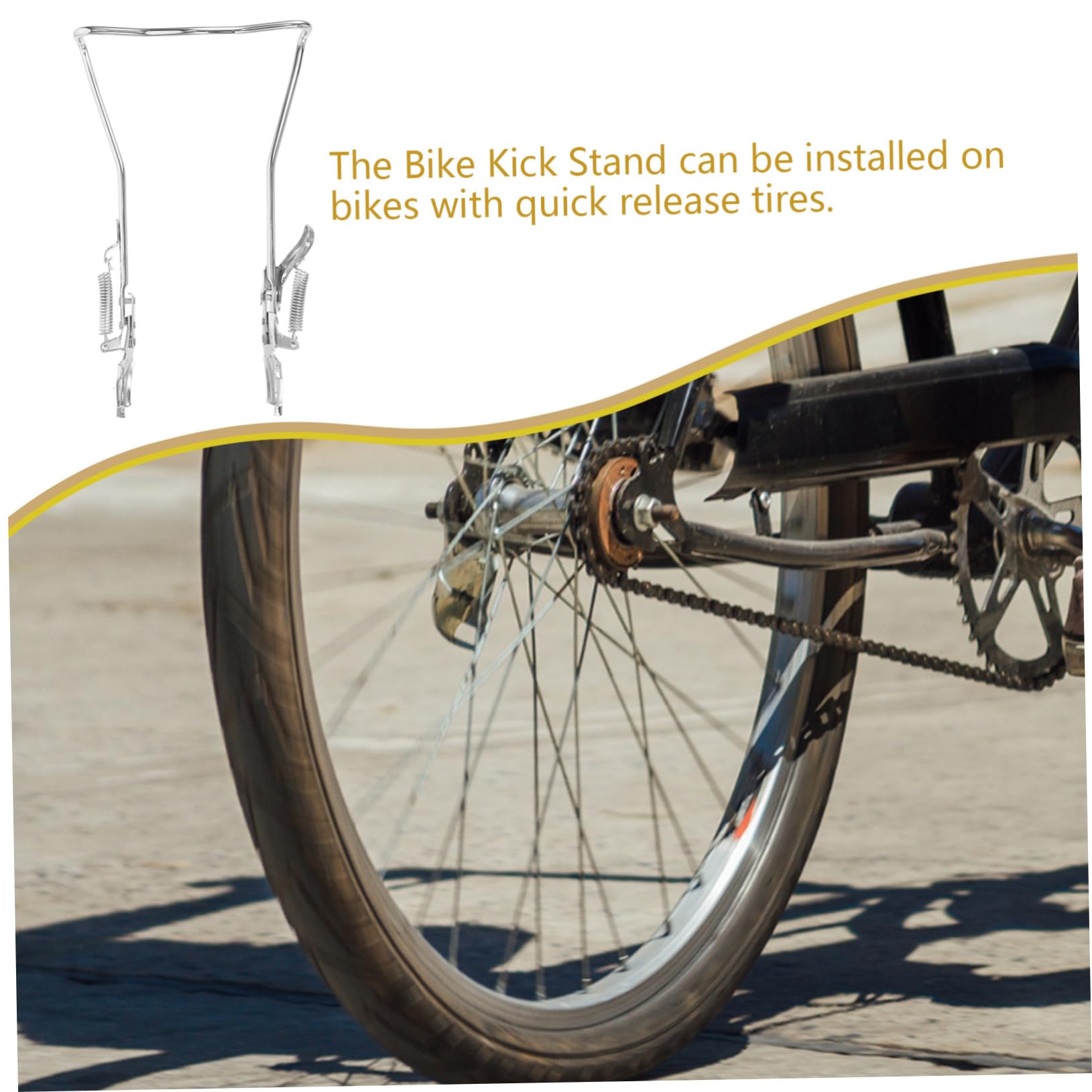 Patas Dobles para Bicicleta Soporte para Bicicleta Pata De Cabra Pata De Cabra Trasera Soporte De Estacionamiento para Bicicleta Accesorios para Bicicleta Pata Doble De