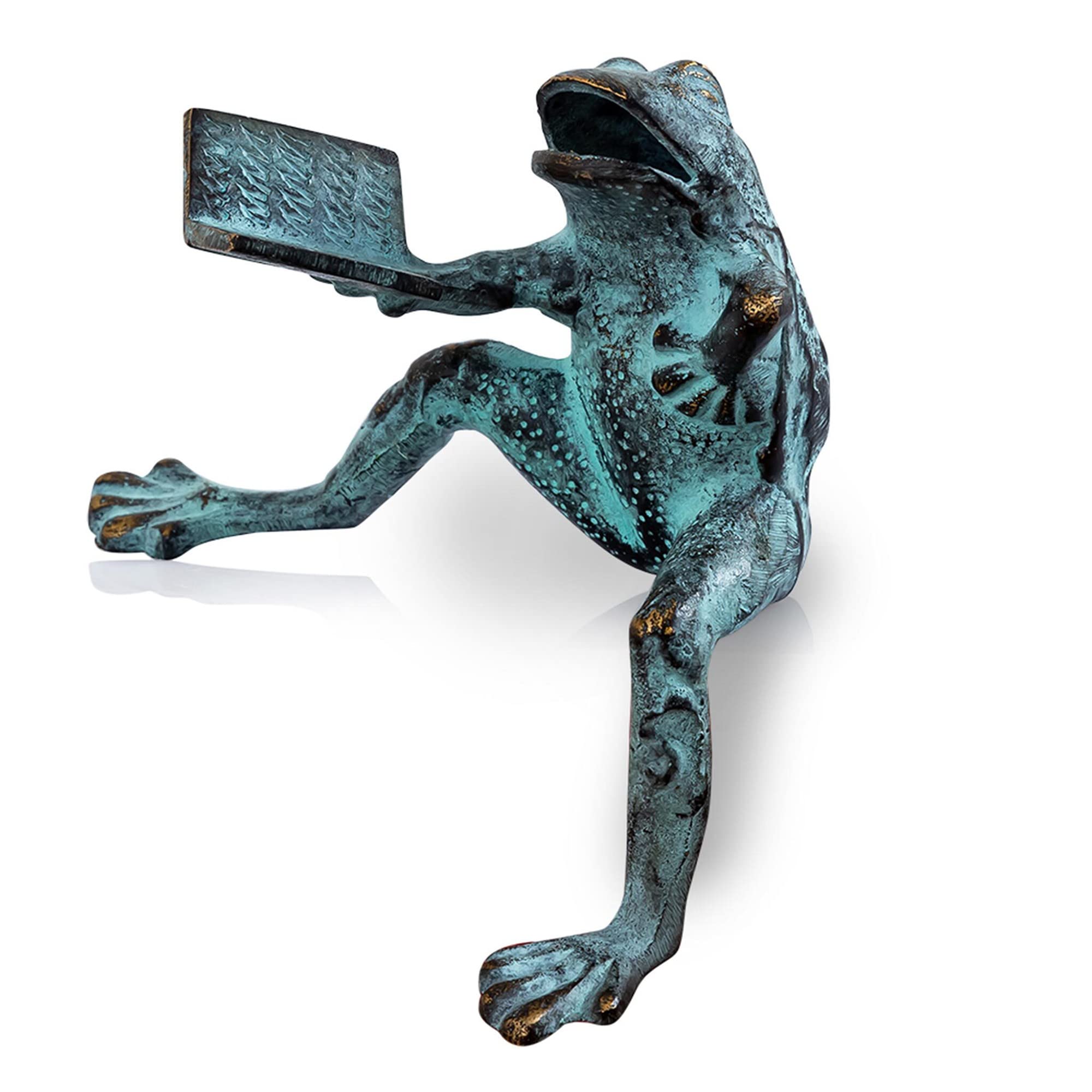 Statue de jardin en aluminium bleu sarcelle SPI Home 41043