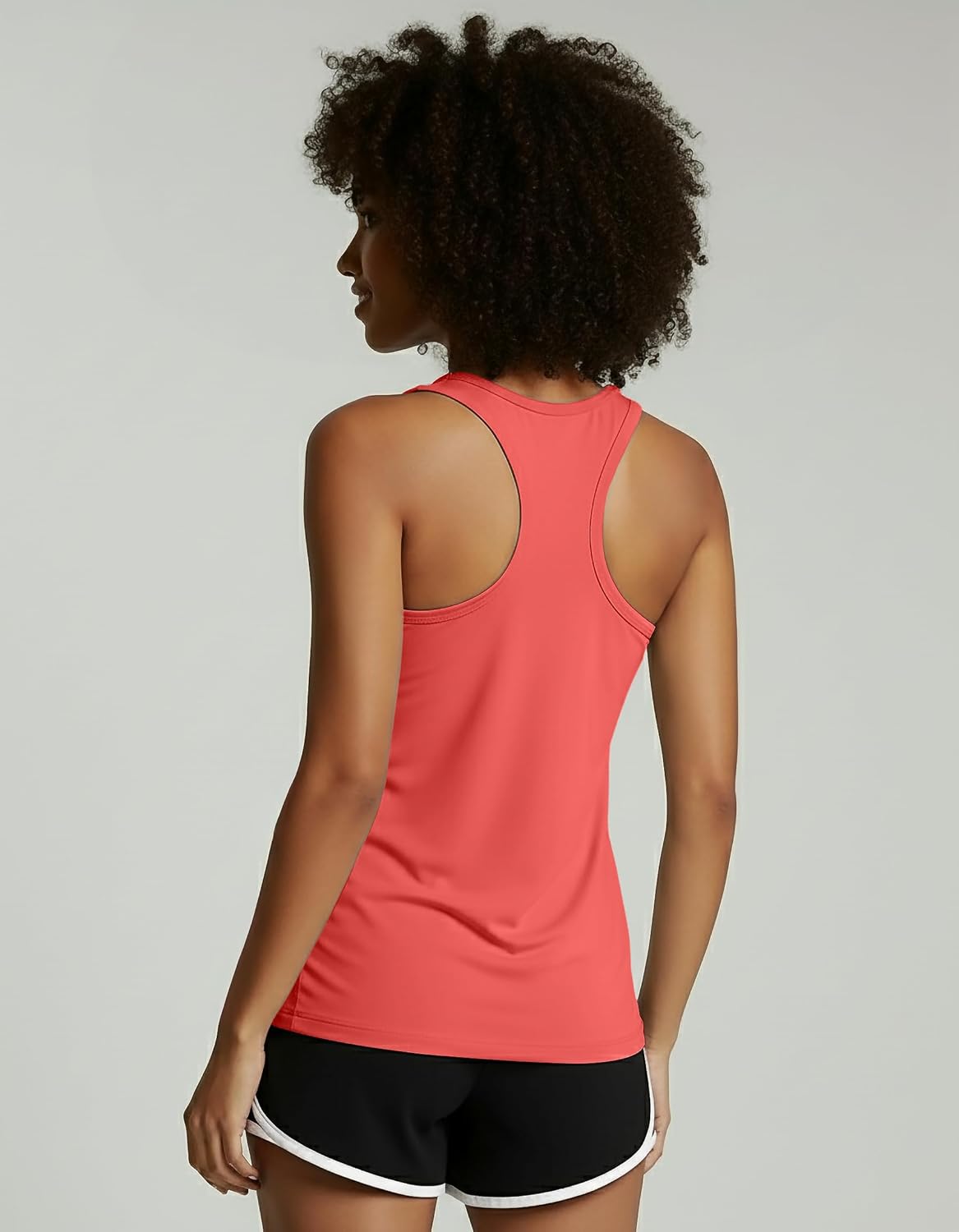 Real Essentials 5 Pack: Women's Dry Fit Tank Top - Racerback Sleeveless Workout Athletic Gym Shirt (Available in Plus) - Image 6