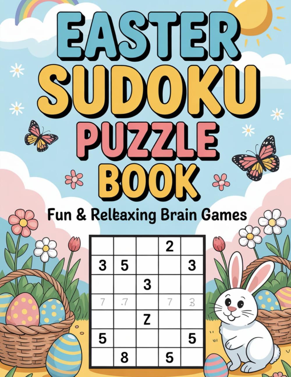 EASTER SUDOKU PUZZLE BOOK - FUN & RELAXING BRAIN GAMES: Strategic-Flow Math Game Collection for Adults with Clean Layouts (Easter Sudoku Collection)