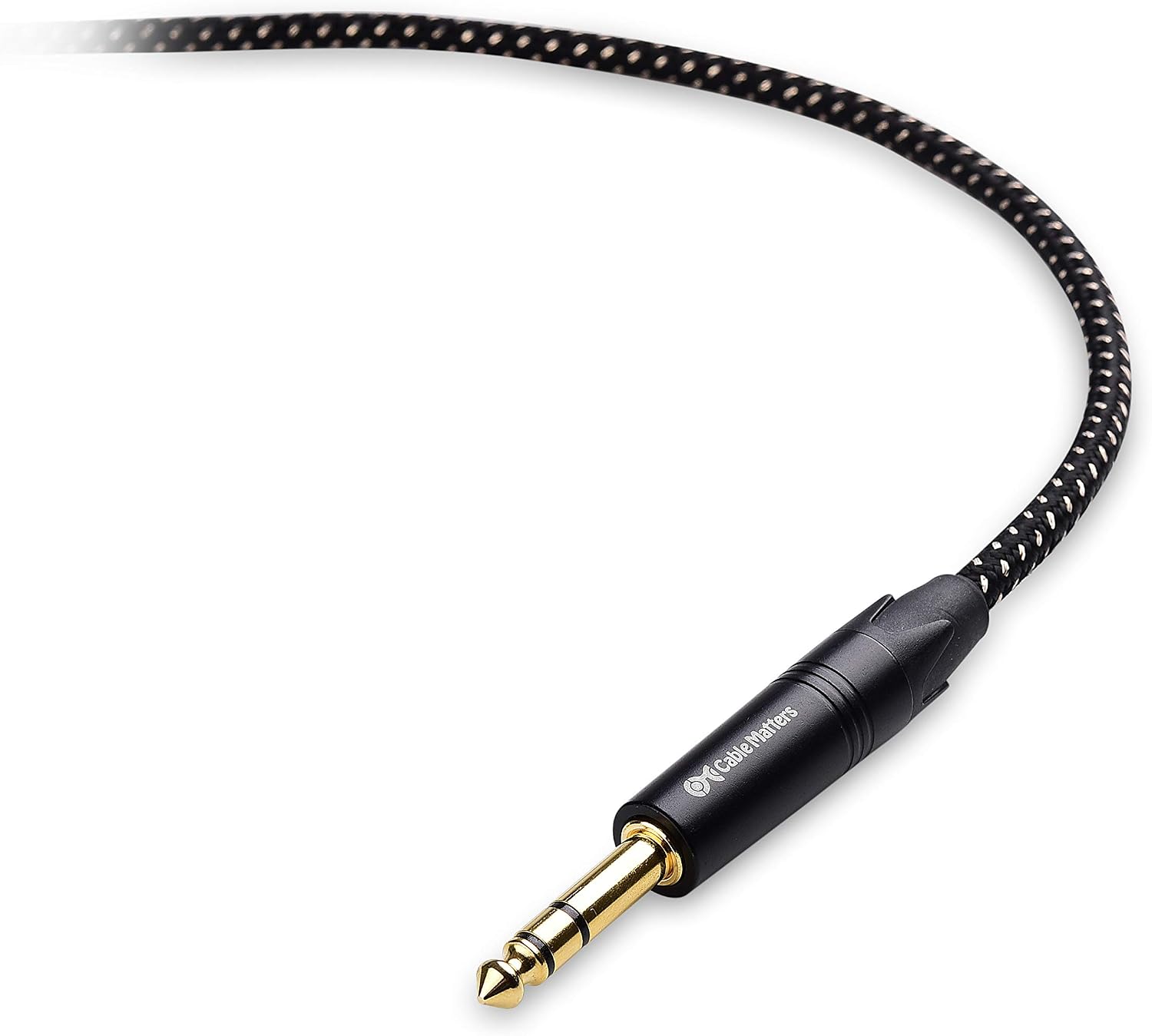 Cable Matters Premium Braided Balanced 1/4 Inch TRS Cable 10 ft (1/4 to 1/4 Cable)