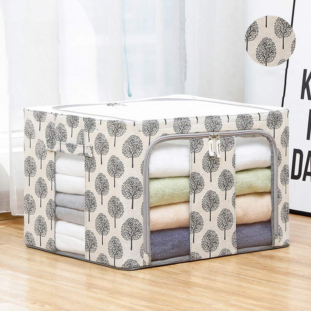 Storage Bag - Large Breathable Foldable Closet Bag Organizer Container for Clothes, Comforters, Blankets with Clear Win