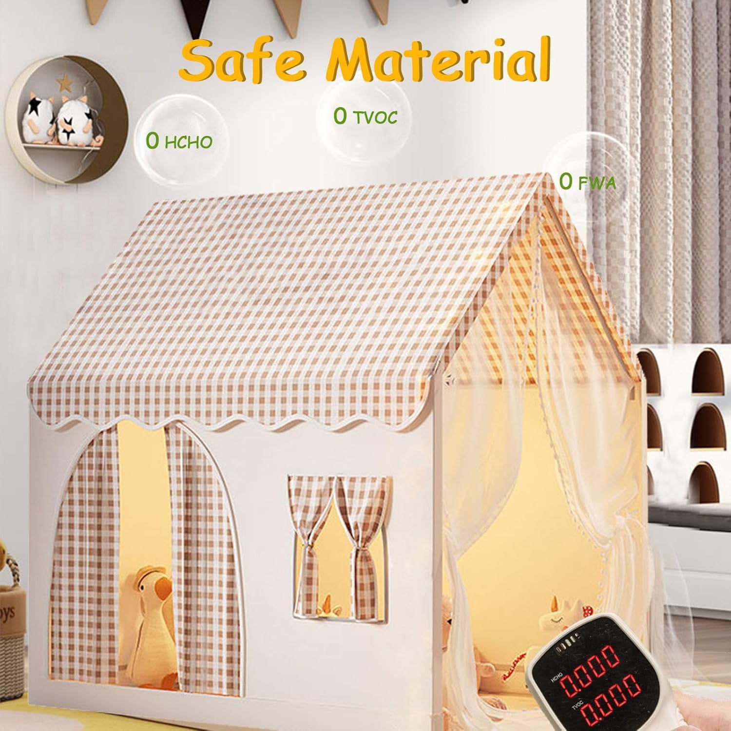 Tenda per Bambini Casetta da Gioco con Finestre Castello da Principessa Regalo