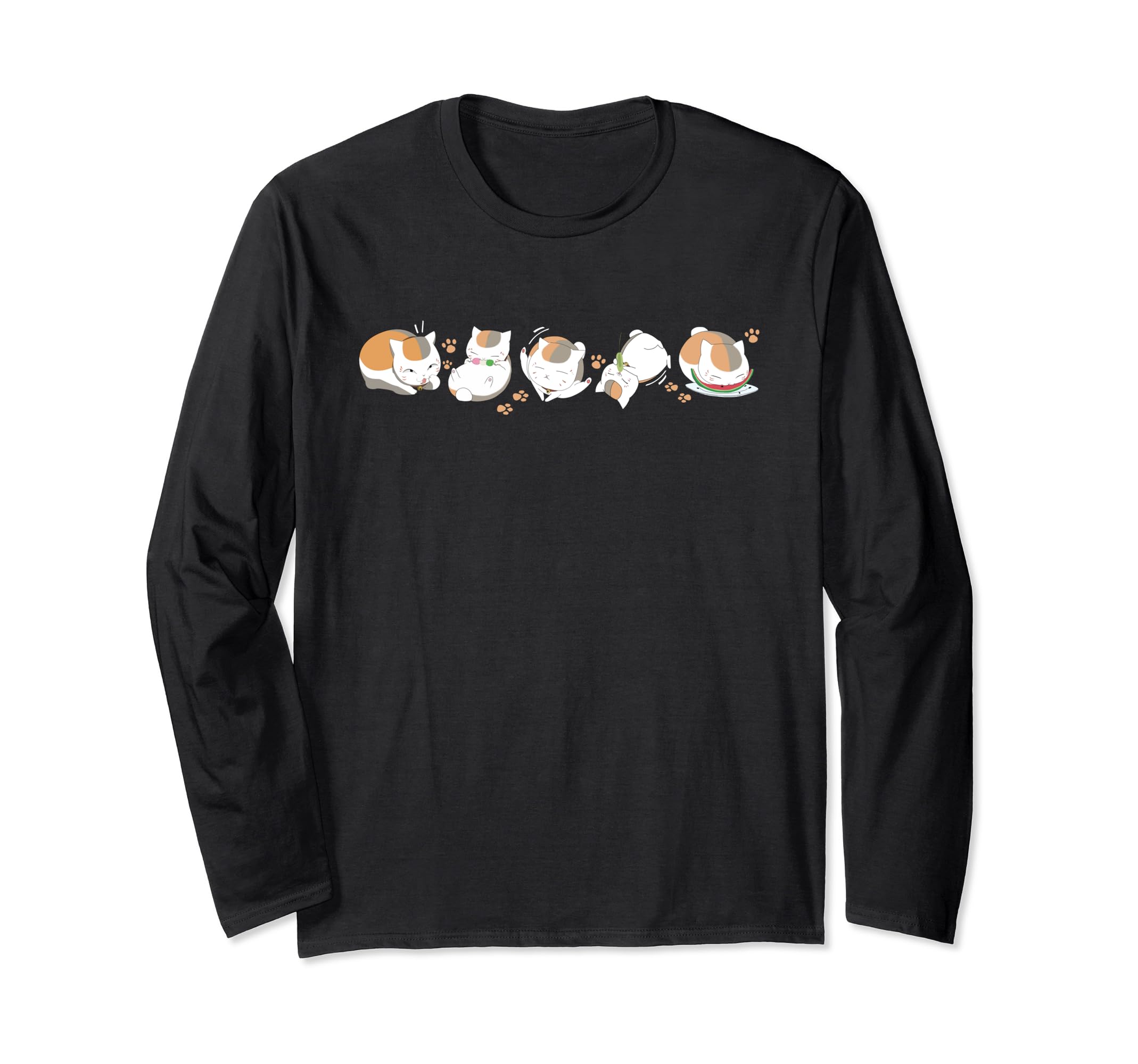 Cute Cat Kutusita Nyanko Sensei GiftsFunny Cat Kutusita Nyanko Cute Anime Cat Nyanko Sensei Long Sleeve T-Shirt