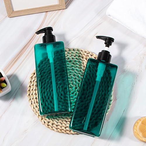 Miniatura 8 de Yebeauty - Botellas de champú y acondicionador, 3 unidades, 17 onzas, 16.9 fl oz, dispensador de jabón y loción, dispensador de jabón de plástico,