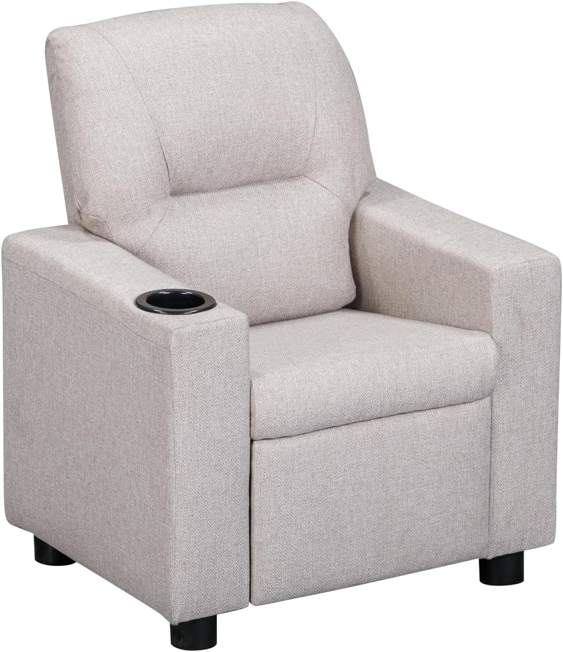 Olive & Opie Oakley Kids Recliner Greige