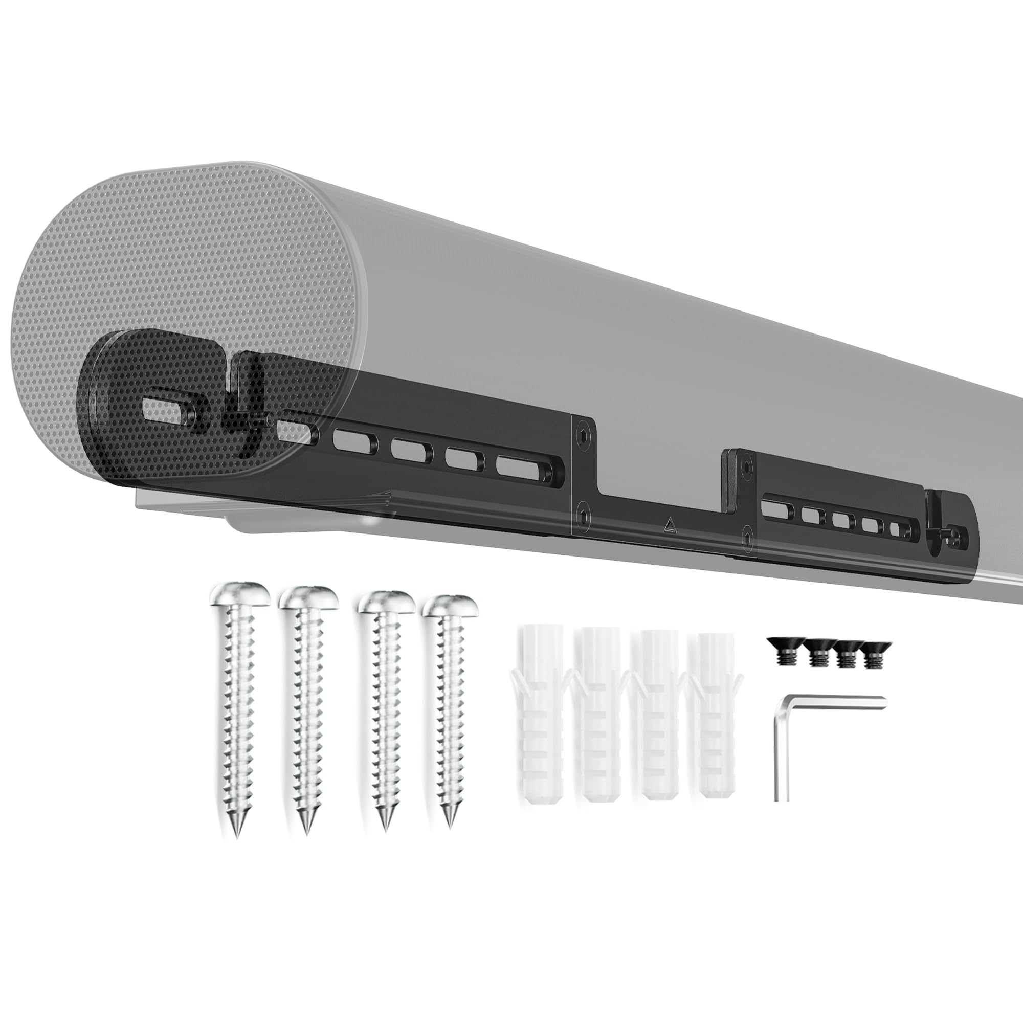 PEGZONE Lautsprecher Wandhalterung für Sonos Arc & Arc Ultra, Schwarz | Soundbar Wandhalterung bis 10 kg Tragkraft, stabile Konstruktion