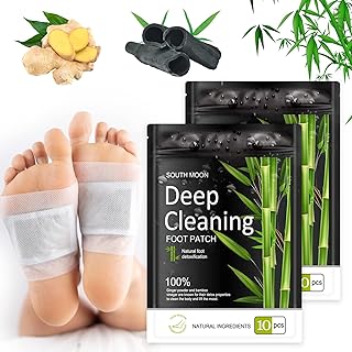 Detox Foot Patches 20 Pcs Detox Foot Pads,Foot Detox Pads to Remove Toxins Deep Cleansing,100% Natural,for Stress Relief,Sleep Aid, Enhance Blood Circulation