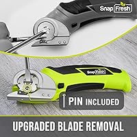 Vista 6 de SnapFresh Tijeras Eléctricas Inalámbricas, Cortador de Caja Mini Eléctrico de 4V, Herramienta de Corte de Alfombra y Cartón con Hoja