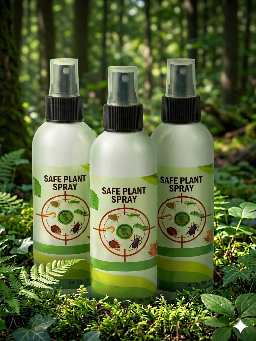 Safe Plant Spray for Indoor and Outdoor Plants, Pest Control Solution, 200ml, Pack of 03-image-40