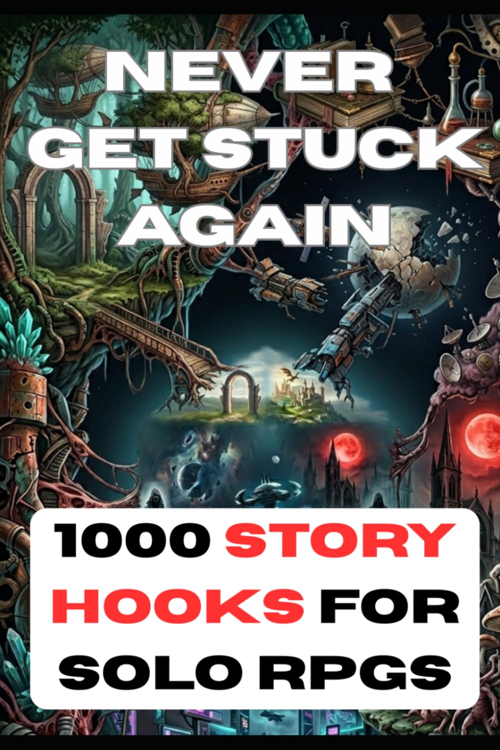 Never Get Stuck Again: 1000 Story Hooks for Solo Play (Solo RPG)