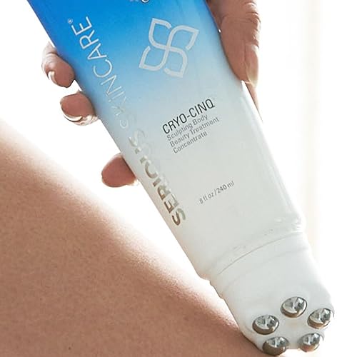 Miniatura 7 de Serious Skincare Crema corporal anticelulítica Cryo-Cinq Cold Sculpting Body Cream – Reafirmante de la piel, apriete para estrías, piernas, brazos,
