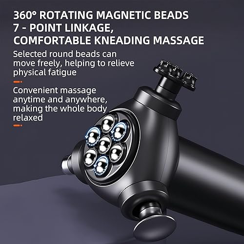 Miniatura 3 de Masajeador de terapia de liberación rápida 2025 - Pistola de masaje de tejido profundo de mano, cuentas giratorias de 360, masajeador muscular