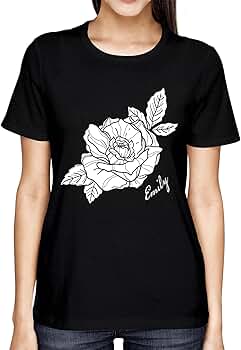 100 North Emily Rose Flower Floral Name Unisex Adult Cotton