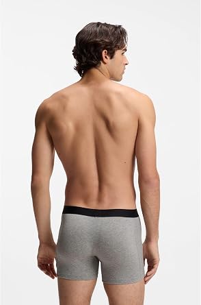 BOSS Men's BoxerBr 3P Bamboo Triple Pack Slim Fit Boxer Shorts Bamboo Mix
