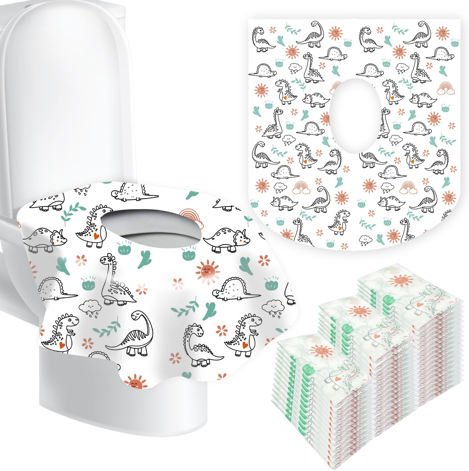 110 Pcs Toilet Seat Covers Disposable Extra Large