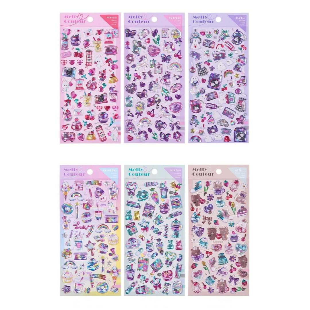 PLUSPOINT 3D Puffy Holographic Sparkle Unicorns Rainbow Stickers for Girls Kids 6 Sheets Cute Decorative Stickers for Phone Cases, Laptops, Party Favors Birthday Crafts Scrapbooking Supplies (Decor-A) (B0D2KYDRTY) Amazon Price History, Amazon Price Tracker