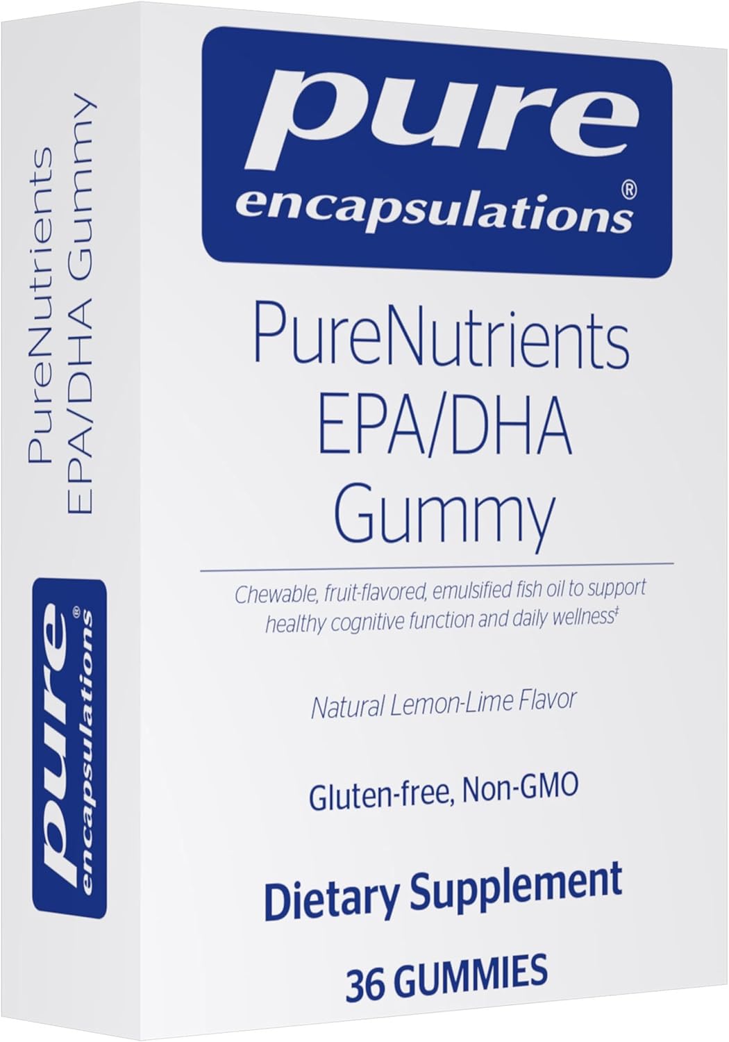 Pure Encapsulations PureNutrients EPA/DHA Gummy | Gummy Soft Chew to Support Healthy Cognitive Function and Daily Wellness | 36 Gummies | Natural Lemon-Lime Flavor