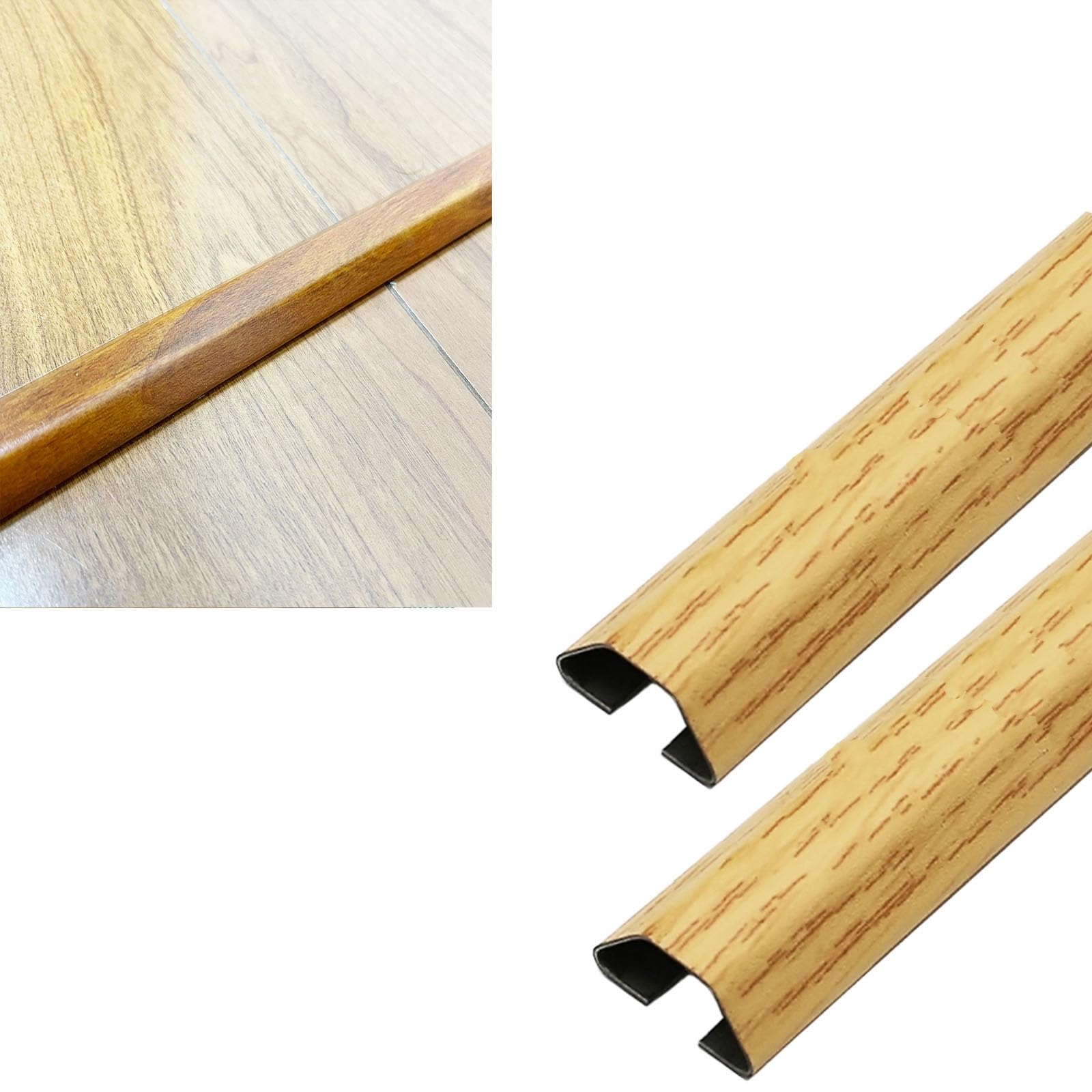 canalina passacavi muro Spegnicavo con venature del legno rosso giallo, larghezza inferiore, striscia per canalina cavi ispessita in acciaio inossidabile(Yellow,W 60 MM L 50 CM)