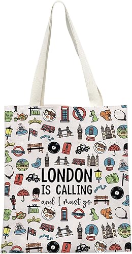GJTIM Londres Getaway Regalo de fin de semana Londres Inglaterra Reino Unido viaje recuerdo regalo Londres Accesorios Bolsa Londres Travel Neceser,