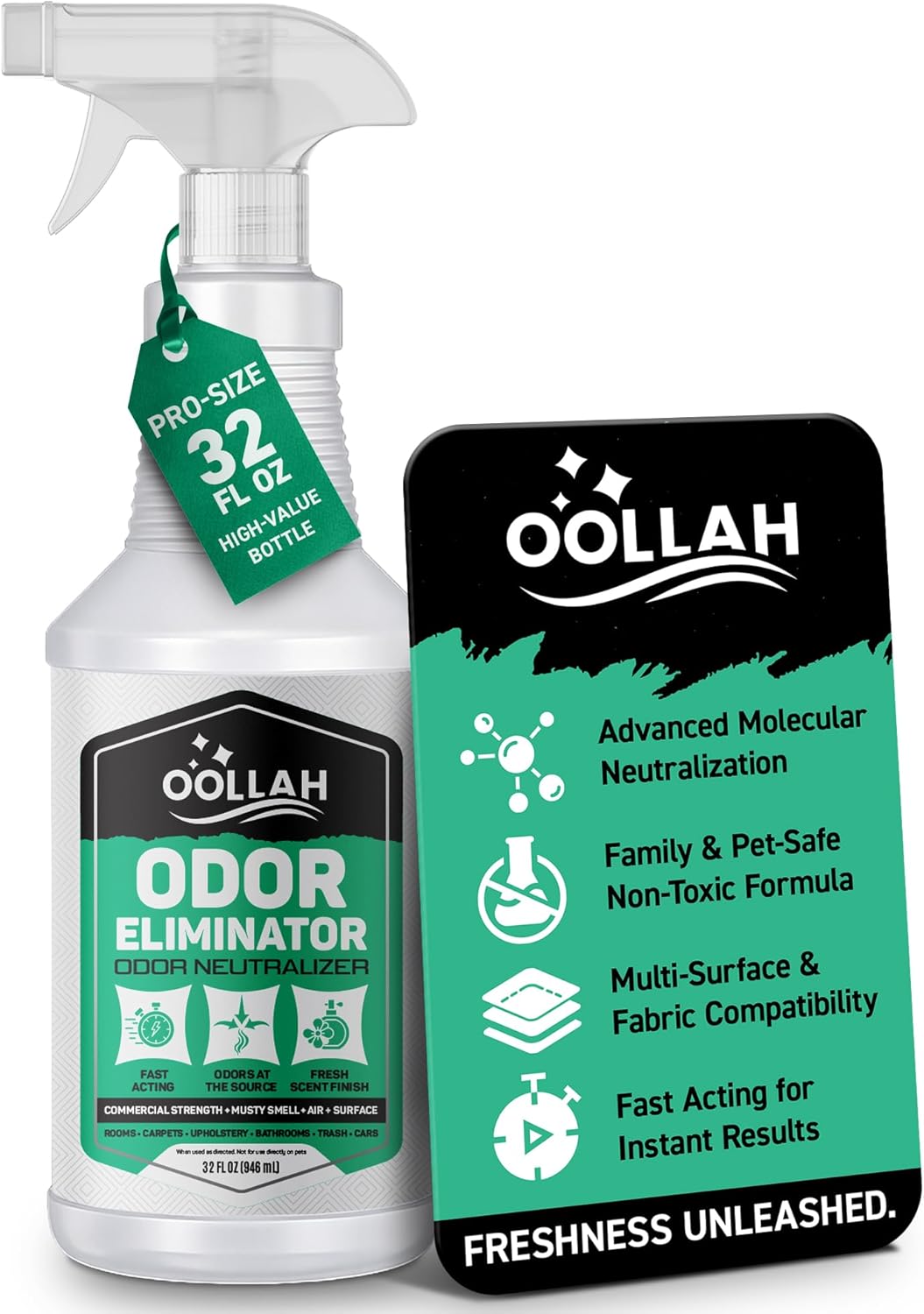 Pet Odor Eliminator for Home, Odor Eliminator Spray 32 oz, Fresh Scent Odor Neutralizer for Fabric, Carpet, Upholstery, Furniture, Bathroom & Car