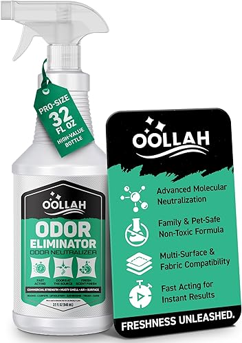 Eliminador de olores de mascotas para el hogar, espray eliminador de olores de 32 onzas, neutralizador de olores frescos para tela, alfombra