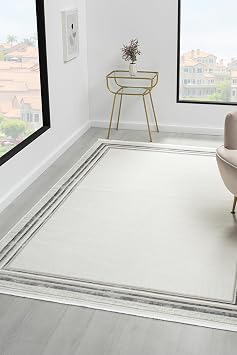 Touch Beyaz Gri Salon Oturma Odas   ocuk Odas  Yatak Odas  Hal s  TO349 Beyaz Gri 80 x 150