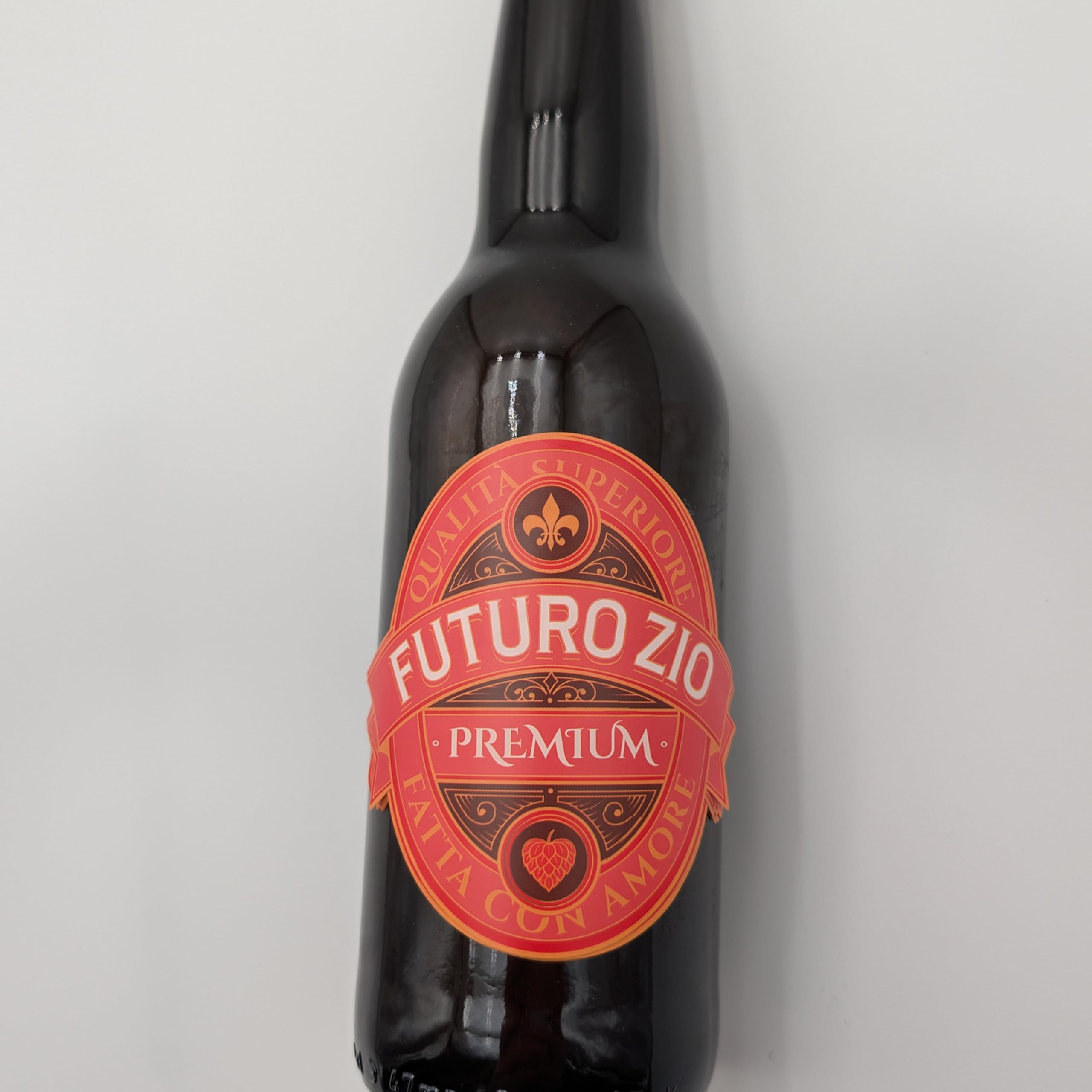 FunFest - Set di 3 Etichette per Bottiglia di Birra - Futuro Zio - Verde & Oro
