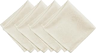 Elrene Damask Fabric Napkins (Set of 4)