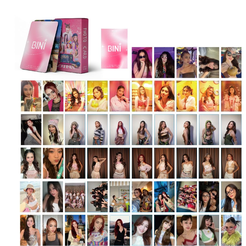BINI Kpop Photocards Set 55 Cards Mini Album Carte Foto Regalo dei Fan