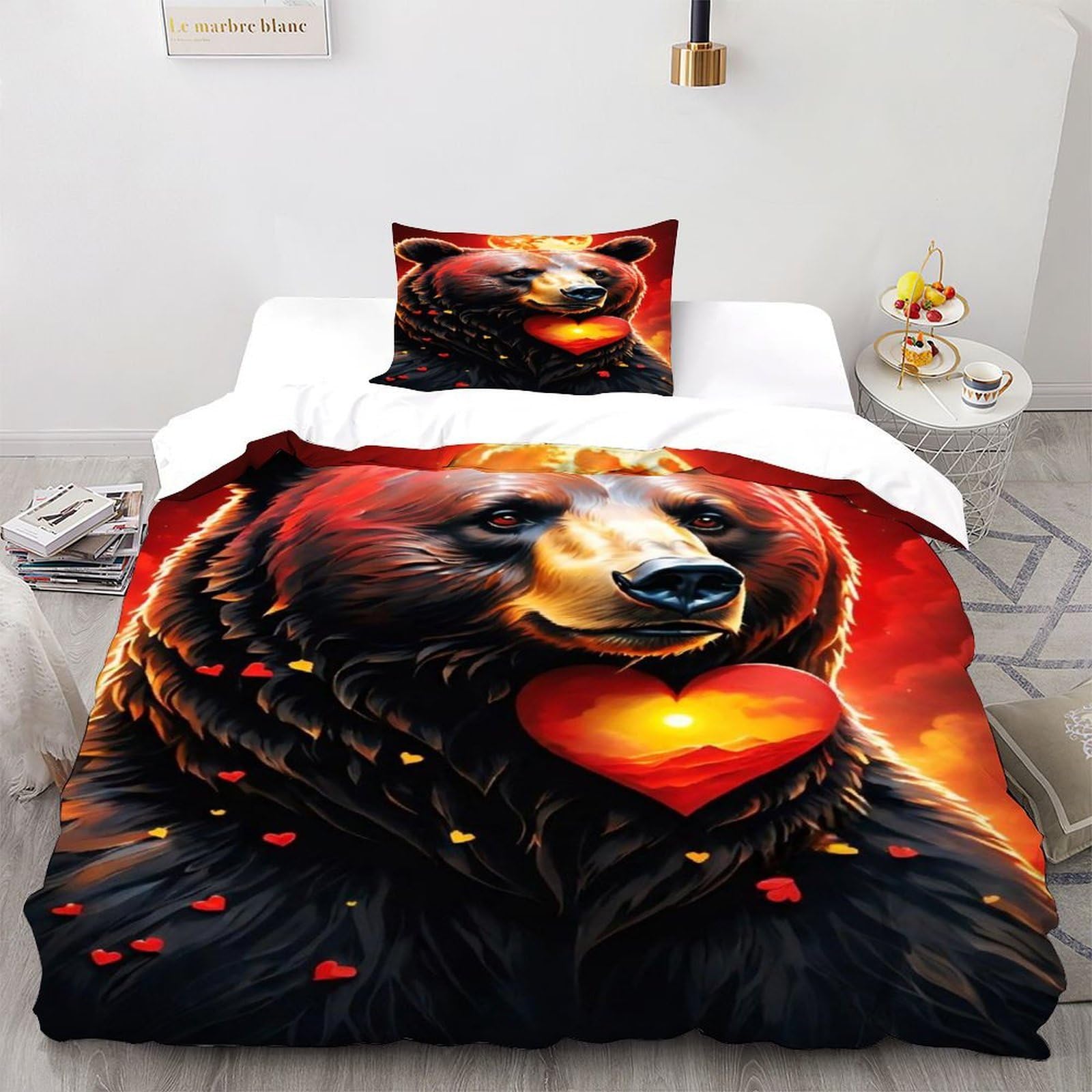 Housse de couette forest animals kids pour lit enfant simple