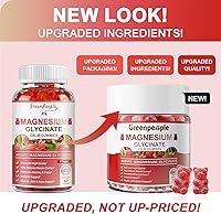Vista 6 de GREENPEOPLE Magnesium Glycinate Gummies 400mg - Sugar Free Magnesium Supplement with Magnesio Citrate, Vitamin D, and B6 for Calm Support & Sleep