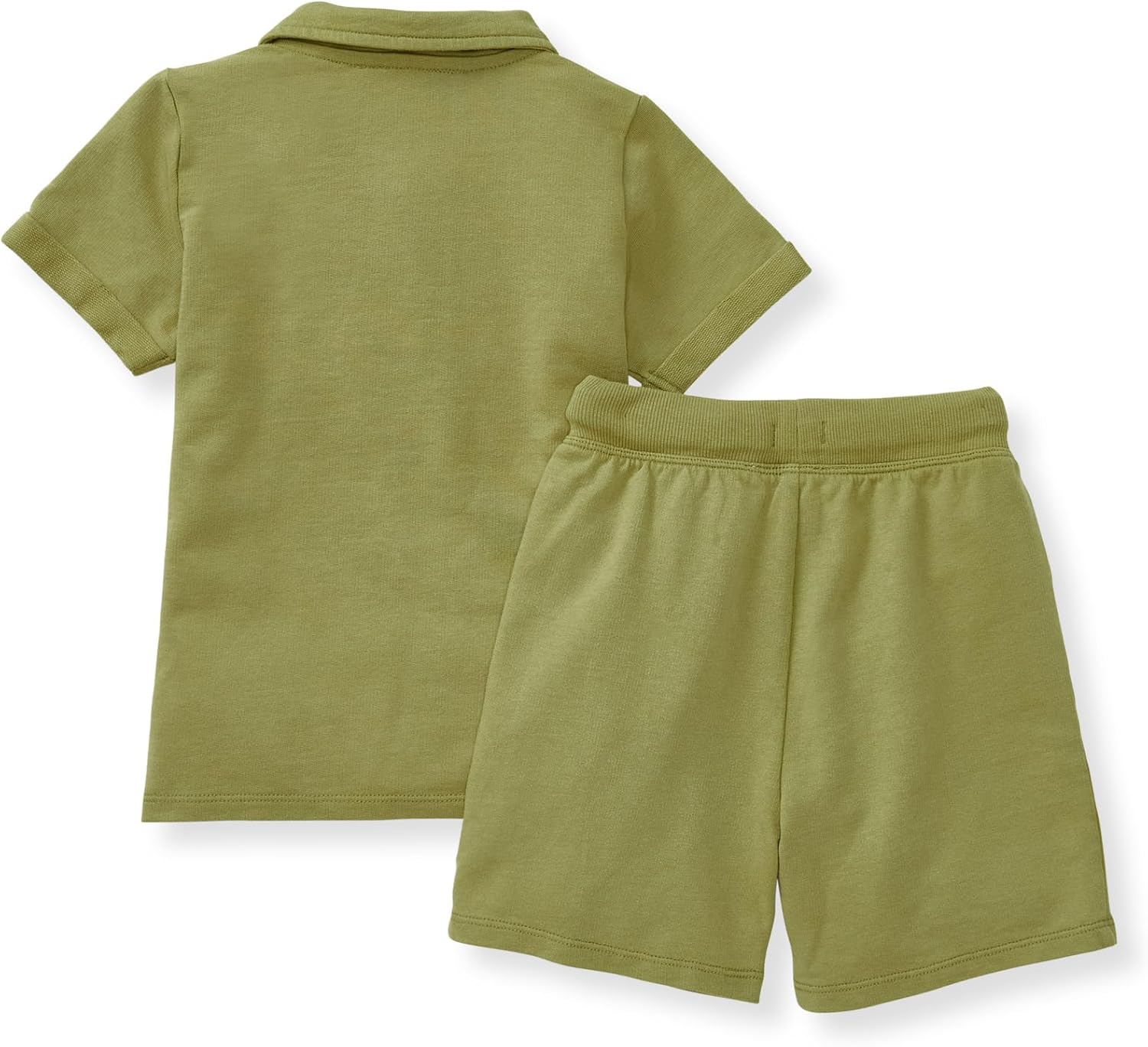 Burt's Bees Baby Boys Shirt and Pant Set, Top & Shorts Outfit Bundle, 100% Organic Cotton - Image 2