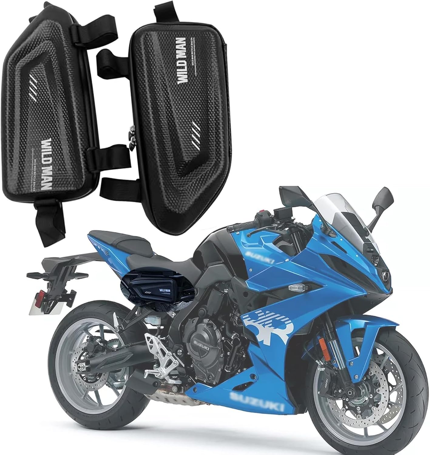 FOR GSX-8R GSX-8S gsx8r gsx8s 2024 2023 2022 Motorcycle Waterproof Hard Shell Triangle Tool Side Bag GSX8R GSX8S (A pair)