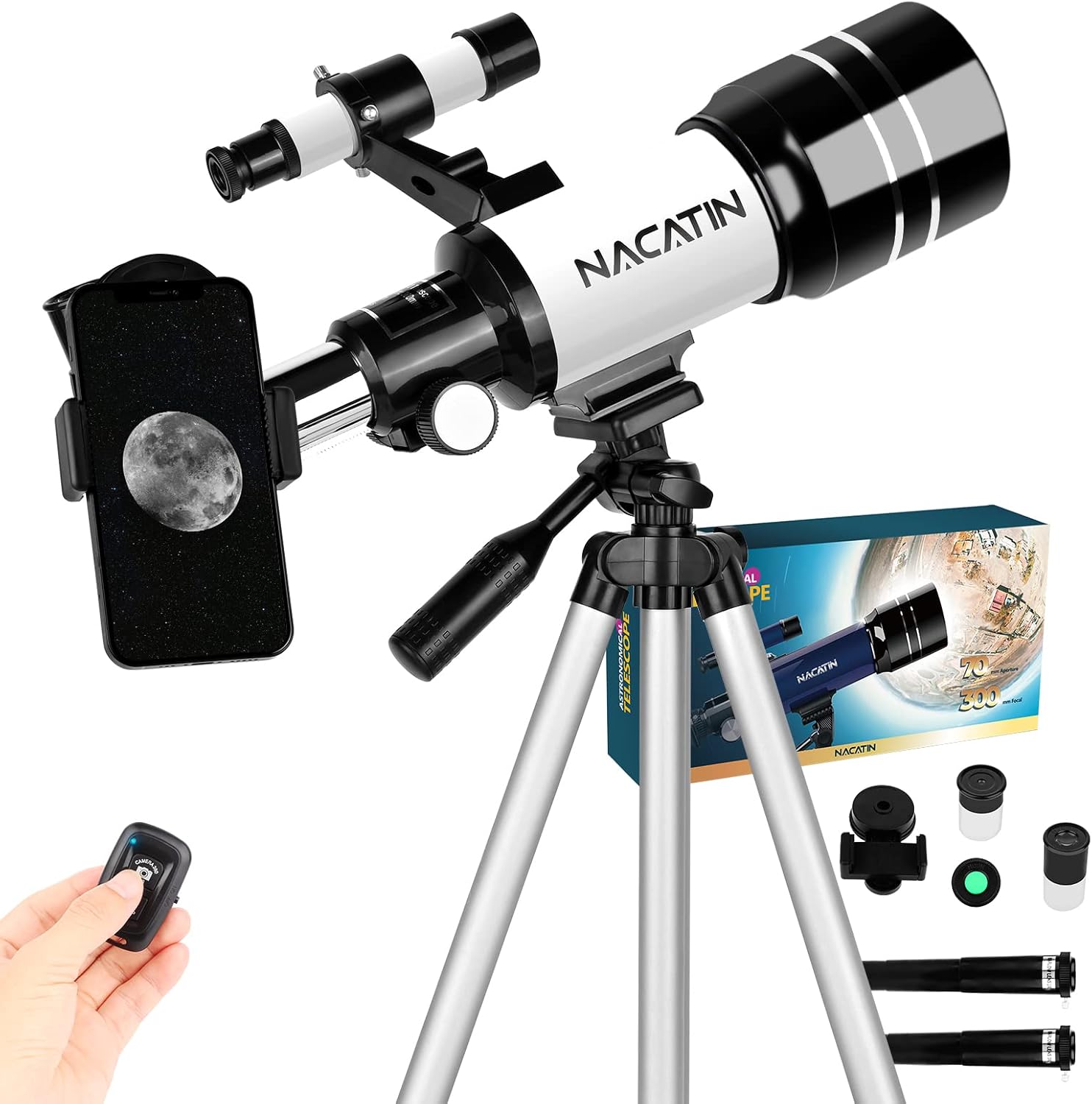 Telescope for Adults & Kids NACATIN 70mm Aperture (15X