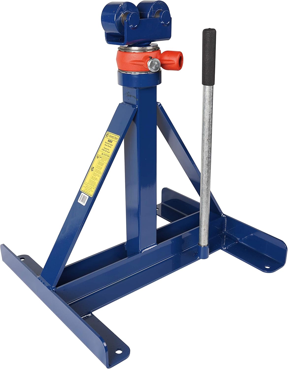 660 Reel Stand - 2500 LB Capacity Small Screw Type Reel Stand with All Steel Construction & Self-Lubricating Bearings, 13"-27"