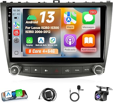 Leadfan 4+64G Android 13 Car Radio for Lexus IS250 IS300 IS350 2006-2012