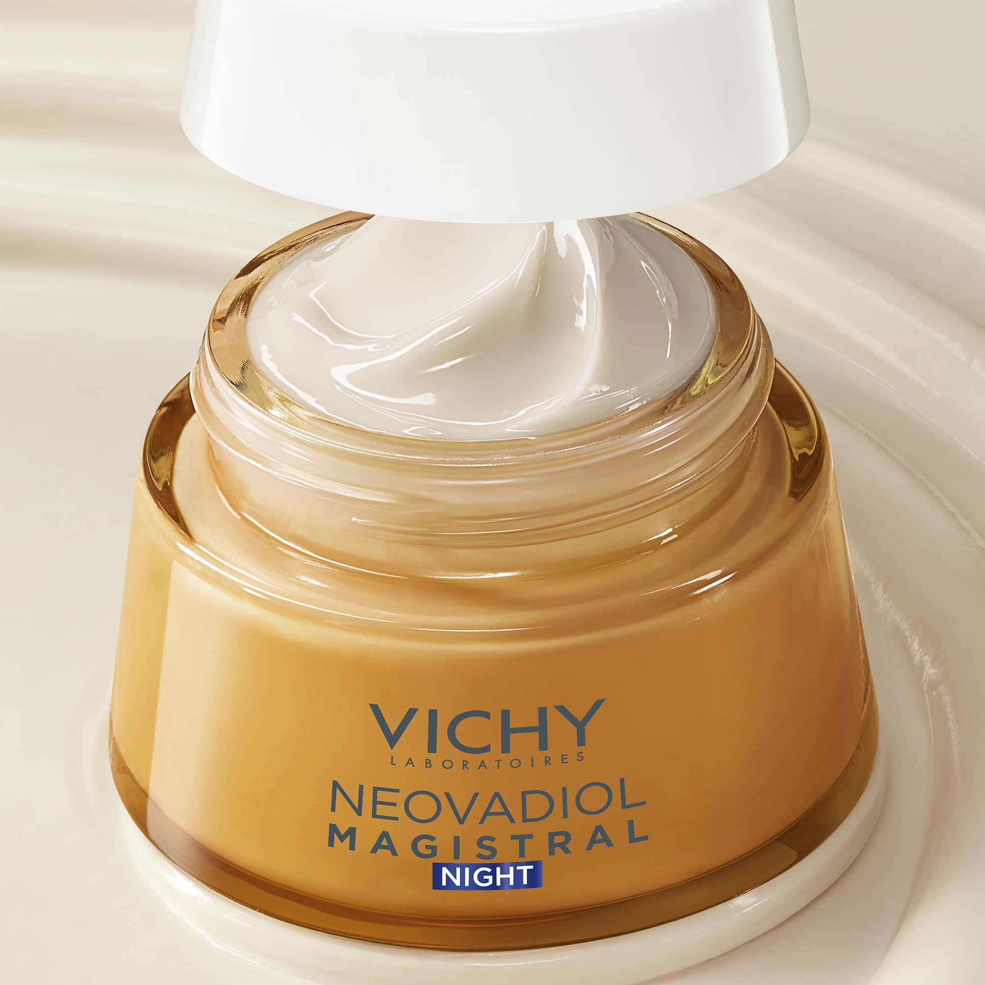 Vichy Crema de Noche Perimenopausia, Revitalizante, Redensificante, Enriquecida con Agua Volcánica de Vichy y Proxylane, Para Pieles Maduras, Neovadiol, 50 ml | Revitalizante, Redensificante, Enriquecida con Agua Volcánica de Vichy, Con Proxylane, Para Pi