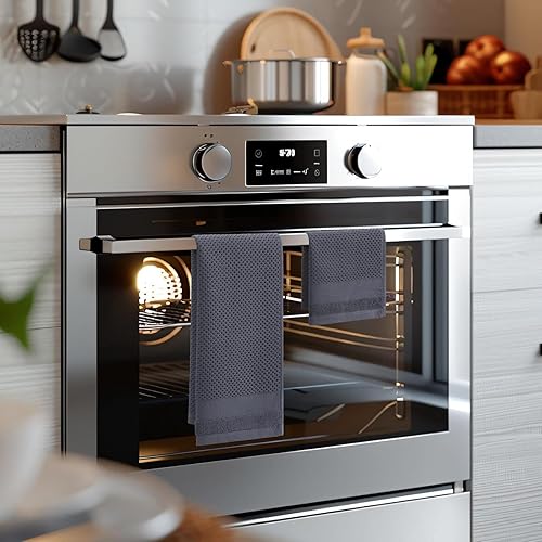 Miniatura 231 de Homaxy Paños de cocina 100% algodón, paquete de 8 – 12 x 12 pulgadas, tejido de gofre, muy suaves y absorbentes, paños de cocina de secado rápido