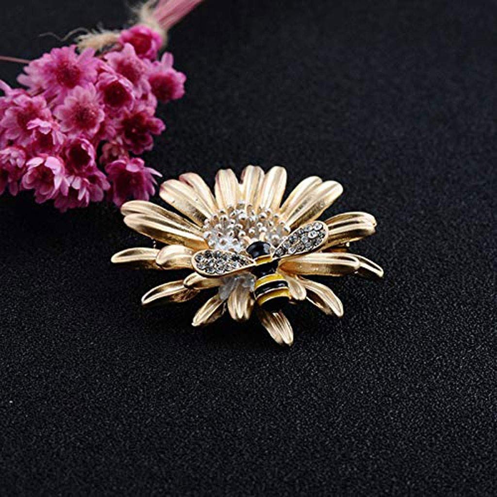 RWRAPS Brosche mit Gänseblümchen-Blumenbrosche – Damen-Kleidungsaccessoires, Pin-Mantel-Cardigan-Brosche