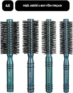 Elsa Professional 4x Yeşil Saç Fırçası Seti